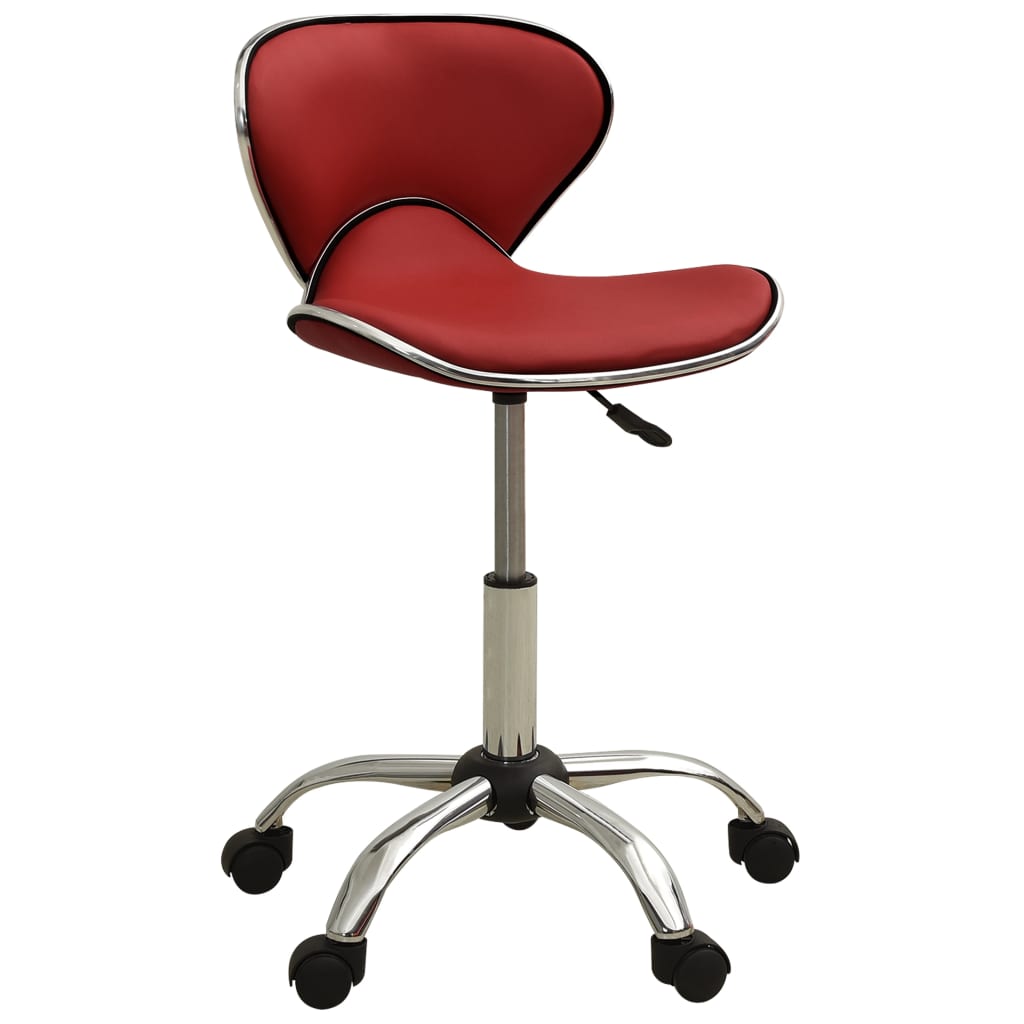 Chaise de bureau Rouge bordeaux Similicuir - XIOS