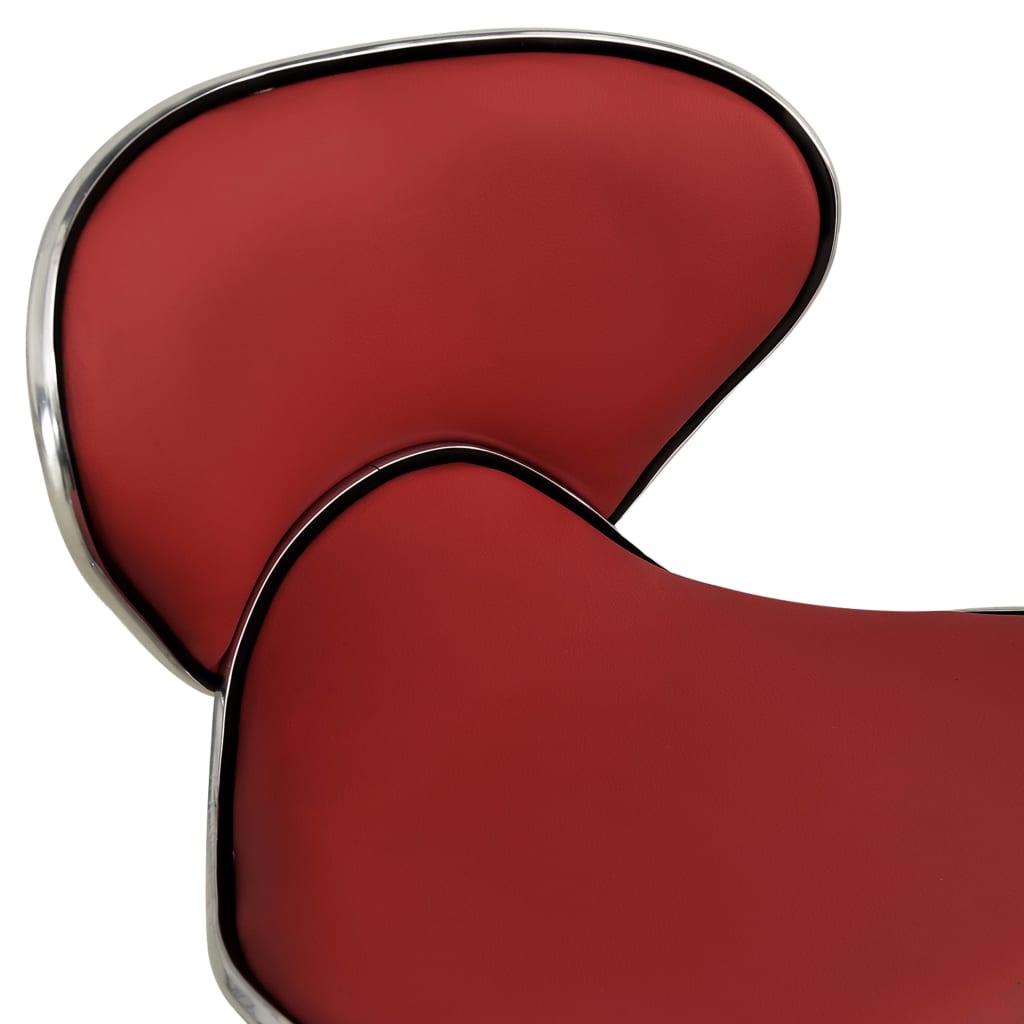 Chaise de bureau Rouge bordeaux Similicuir - XIOS