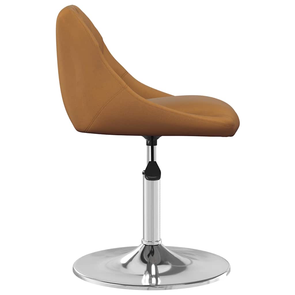 Chaises à manger pivotantes lot de 4 Marron Velours - XIOS