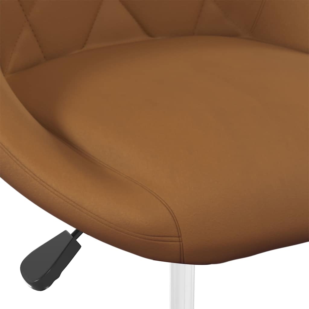 Chaises à manger pivotantes lot de 4 Marron Velours - XIOS
