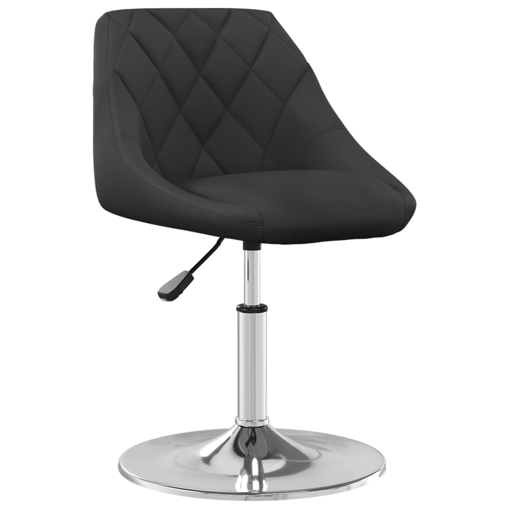 Chaises pivotantes à manger lot de 6 Noir Velours - XIOS