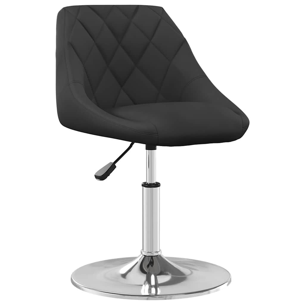 Chaises pivotantes à manger lot de 6 Noir Velours