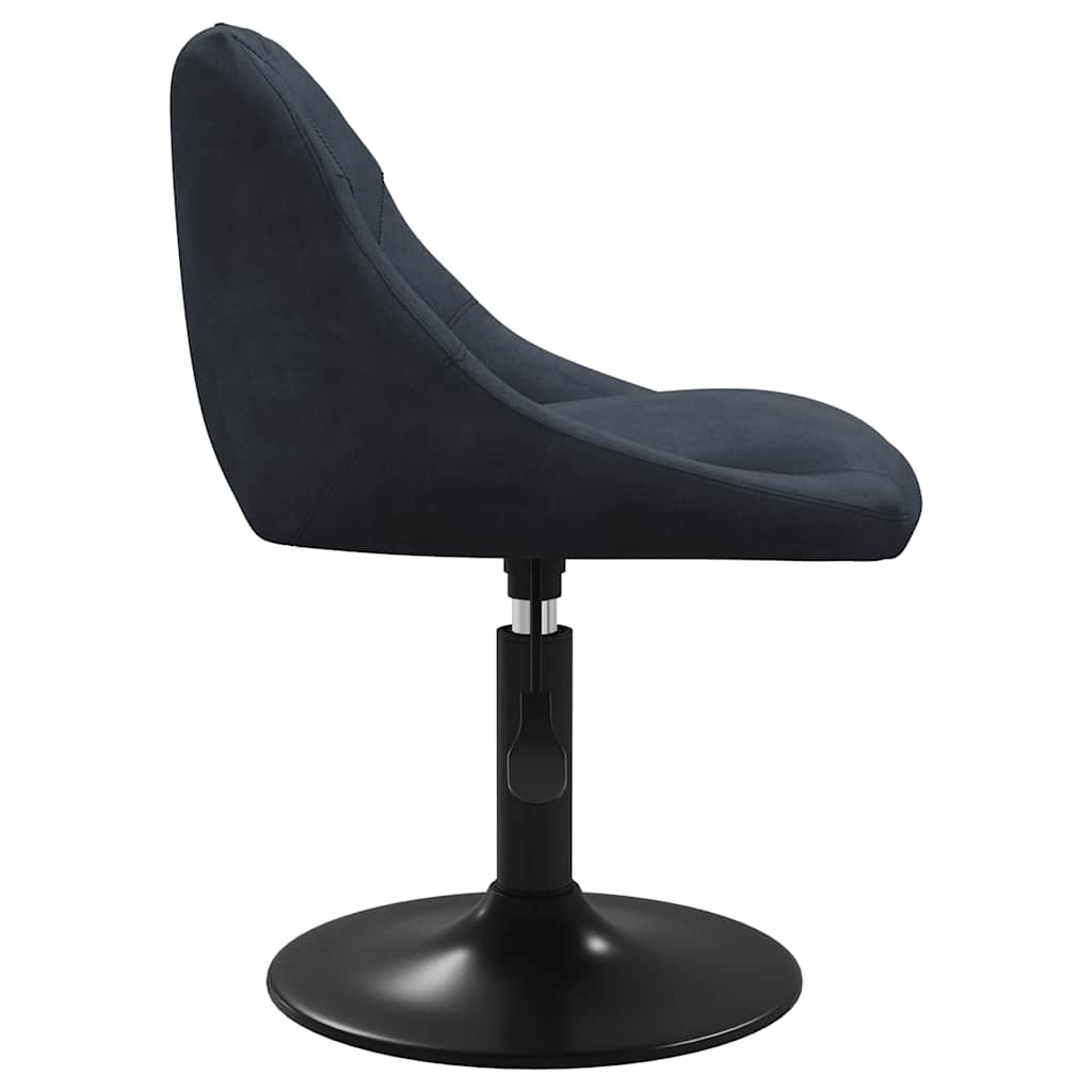 Chaises pivotantes à manger lot de 4 gris foncé velours - XIOS