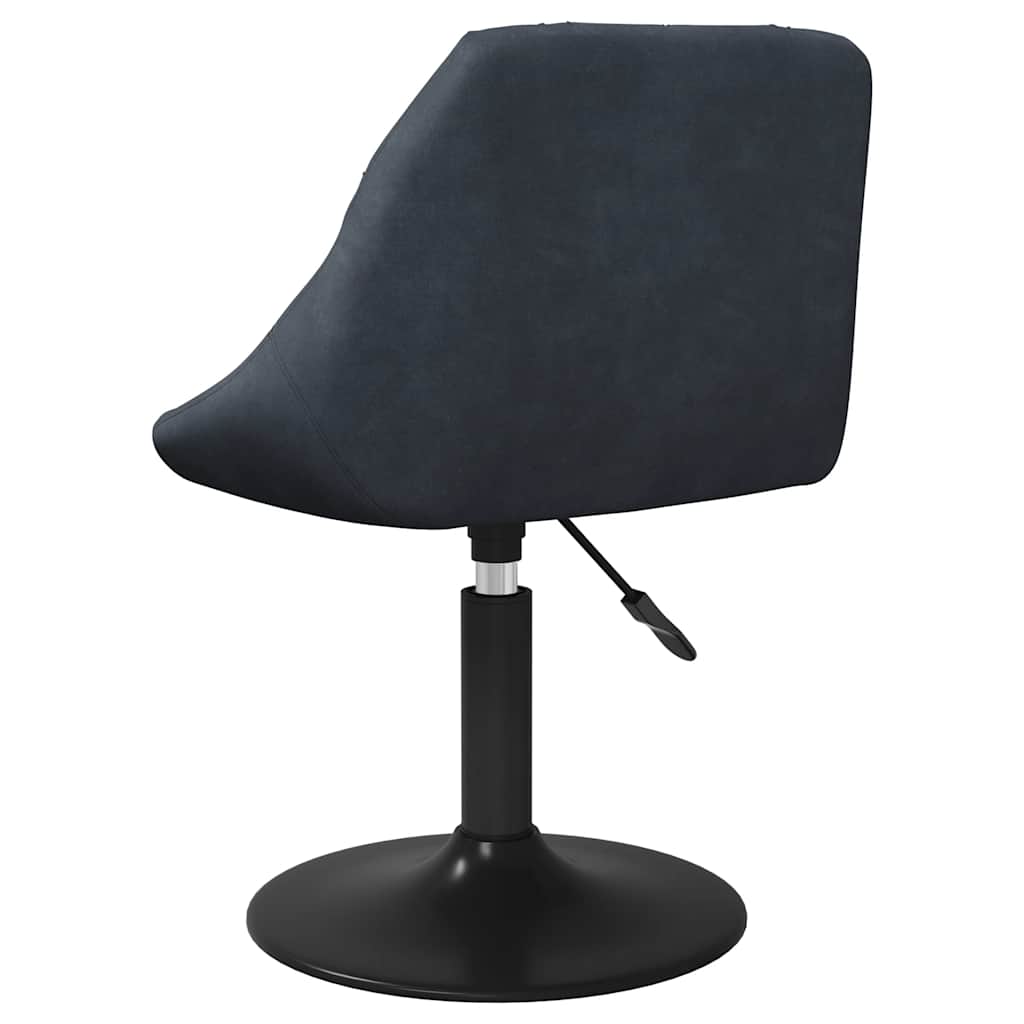 Chaises pivotantes à manger lot de 4 gris foncé velours - XIOS