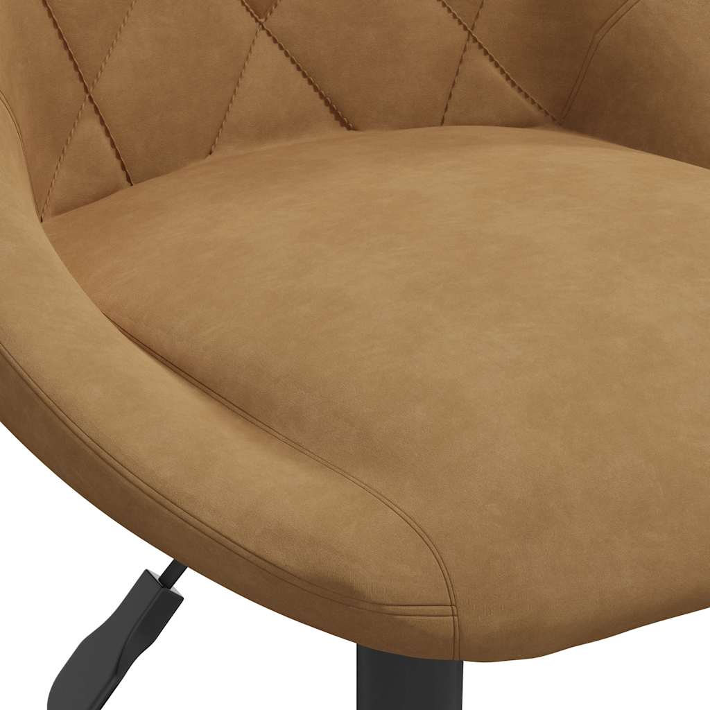 Chaise de salle à manger Marron Velours - XIOS