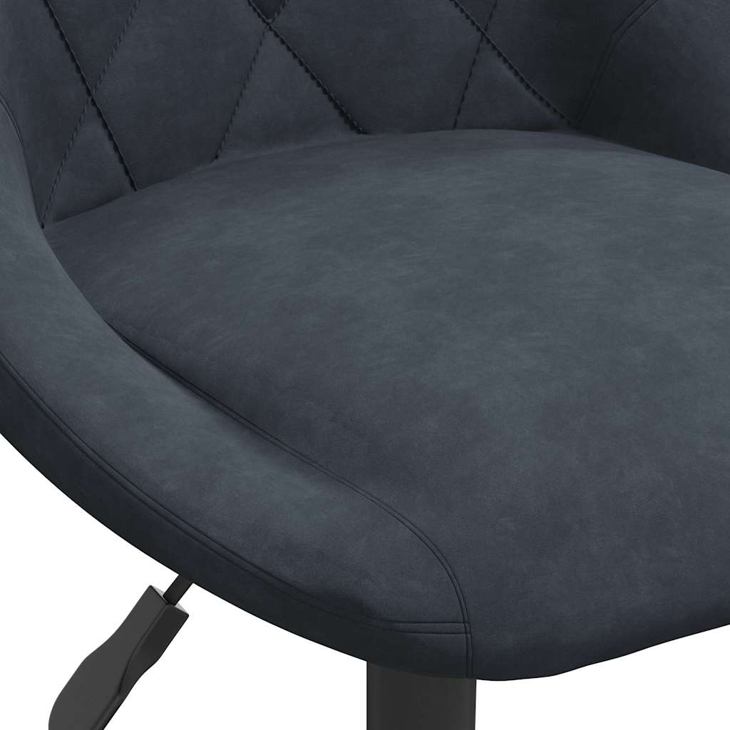 Chaise de salle à manger Gris foncé Velours - XIOS