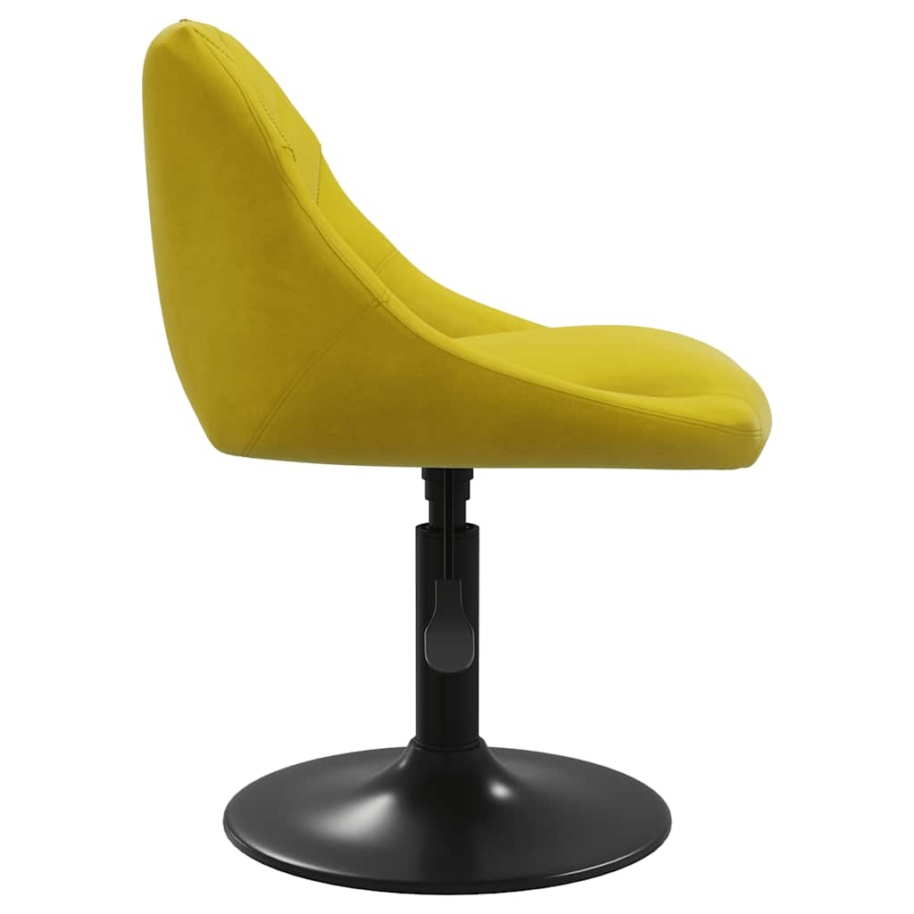 Chaise de salle à manger Jaune moutarde Velours - XIOS