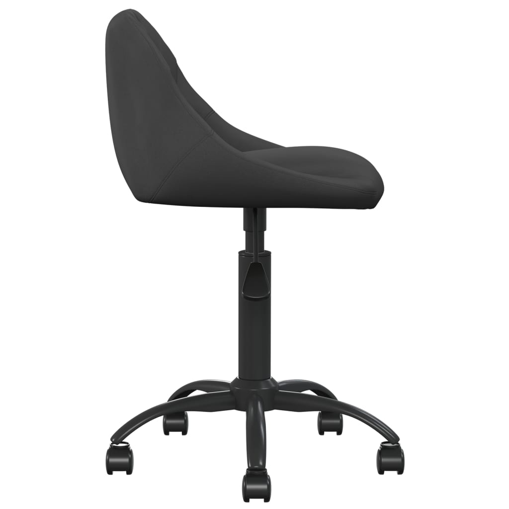 Chaise de bureau Noir Velours - XIOS