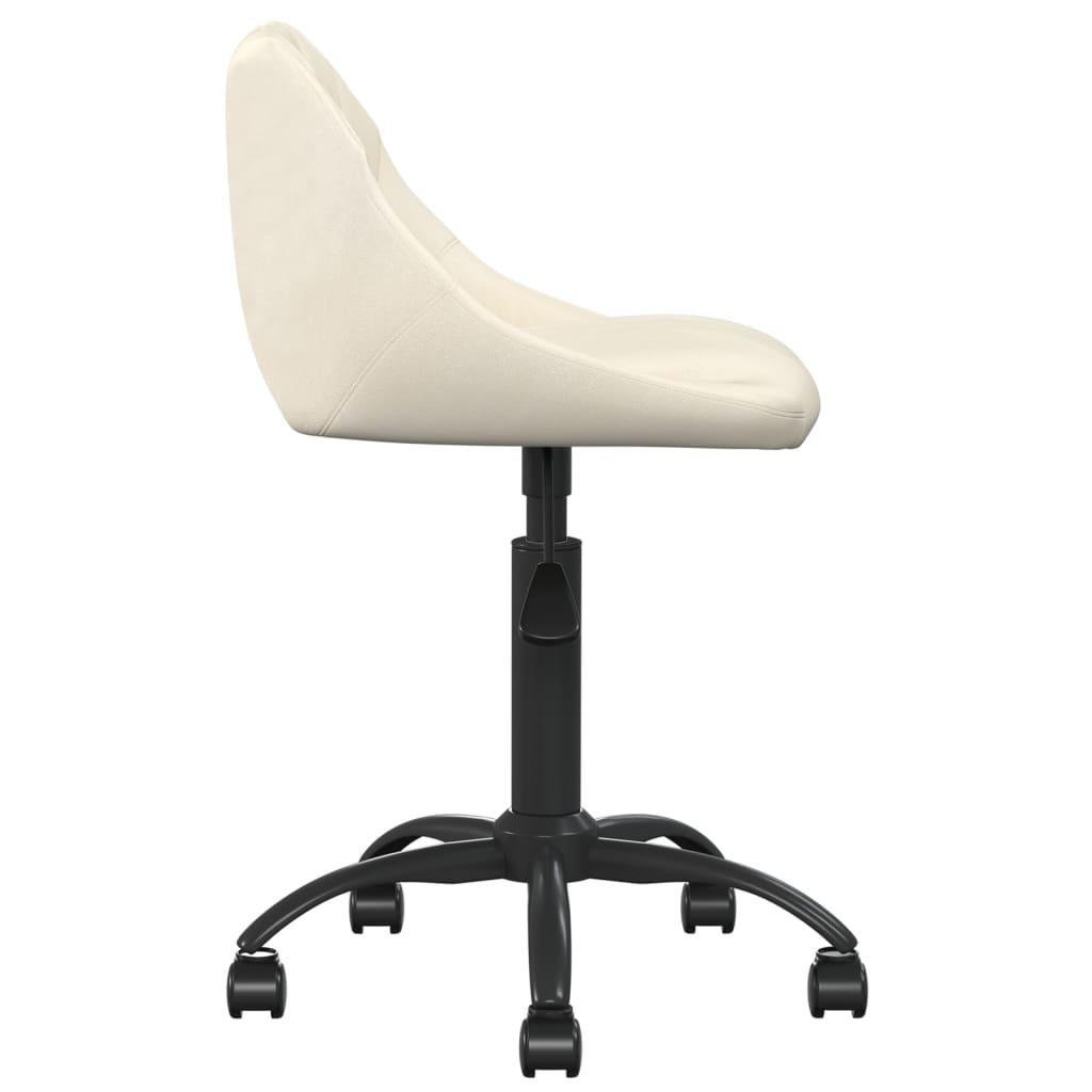 Chaise de bureau Crème Velours - XIOS