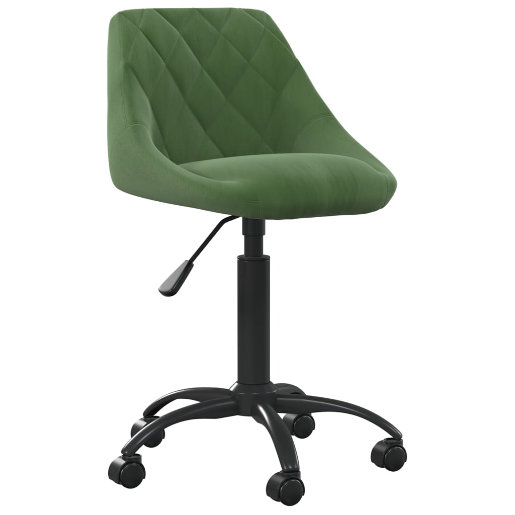 Chaise de bureau Vert foncé Velours - XIOS