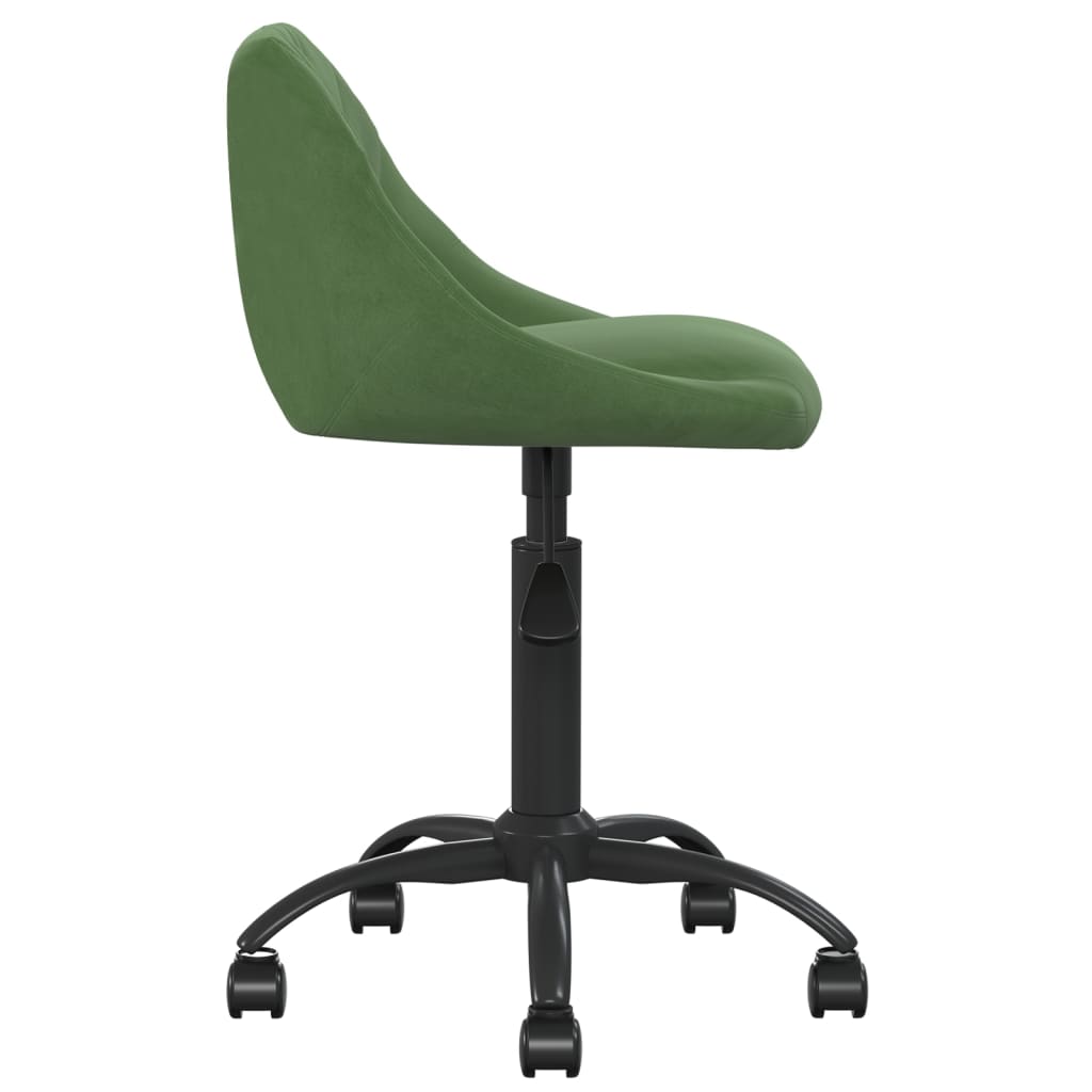 Chaise de bureau Vert foncé Velours - XIOS