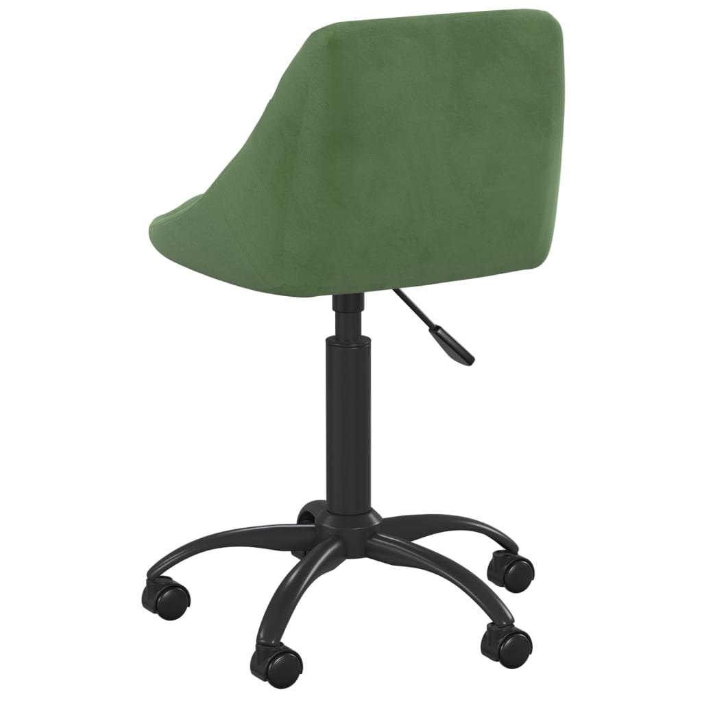 Chaise de bureau Vert foncé Velours - XIOS