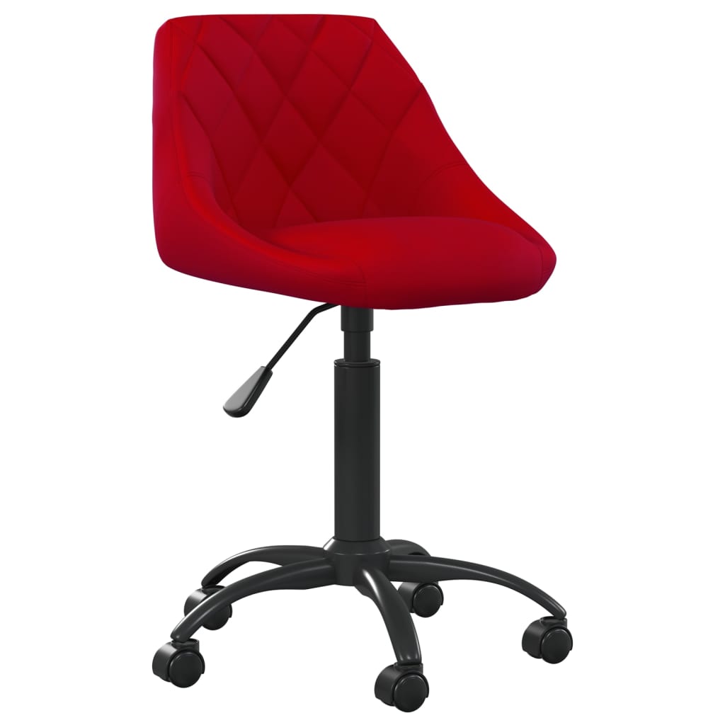 Chaise de bureau Rouge bordeaux Velours - XIOS