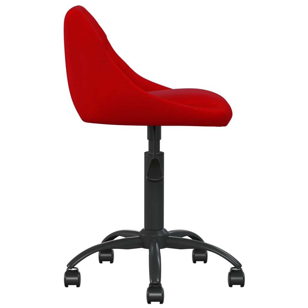 Chaise de bureau Rouge bordeaux Velours - XIOS
