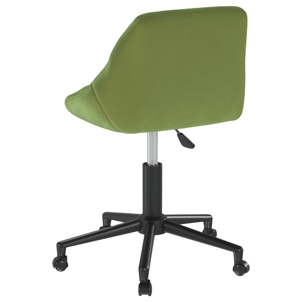 Chaise pivotante de salle à manger Vert clair Velours - XIOS