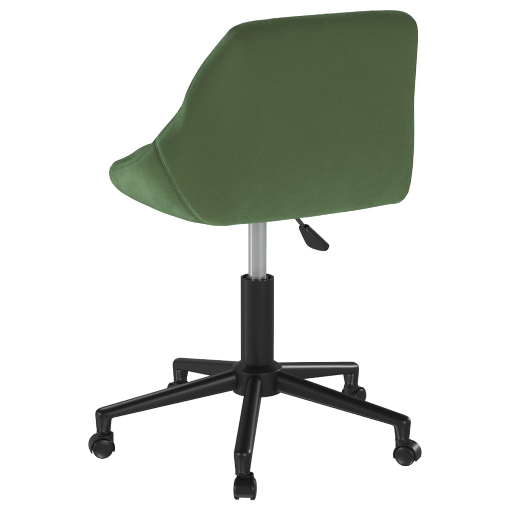Chaise pivotante de salle à manger Vert foncé Velours - XIOS