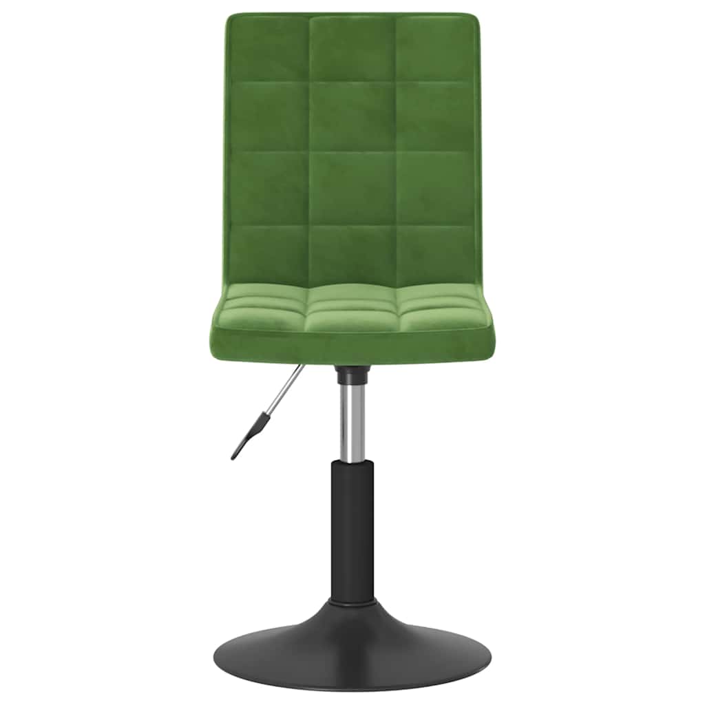 Chaises pivotantes à manger lot de 4 vert foncé velours - XIOS
