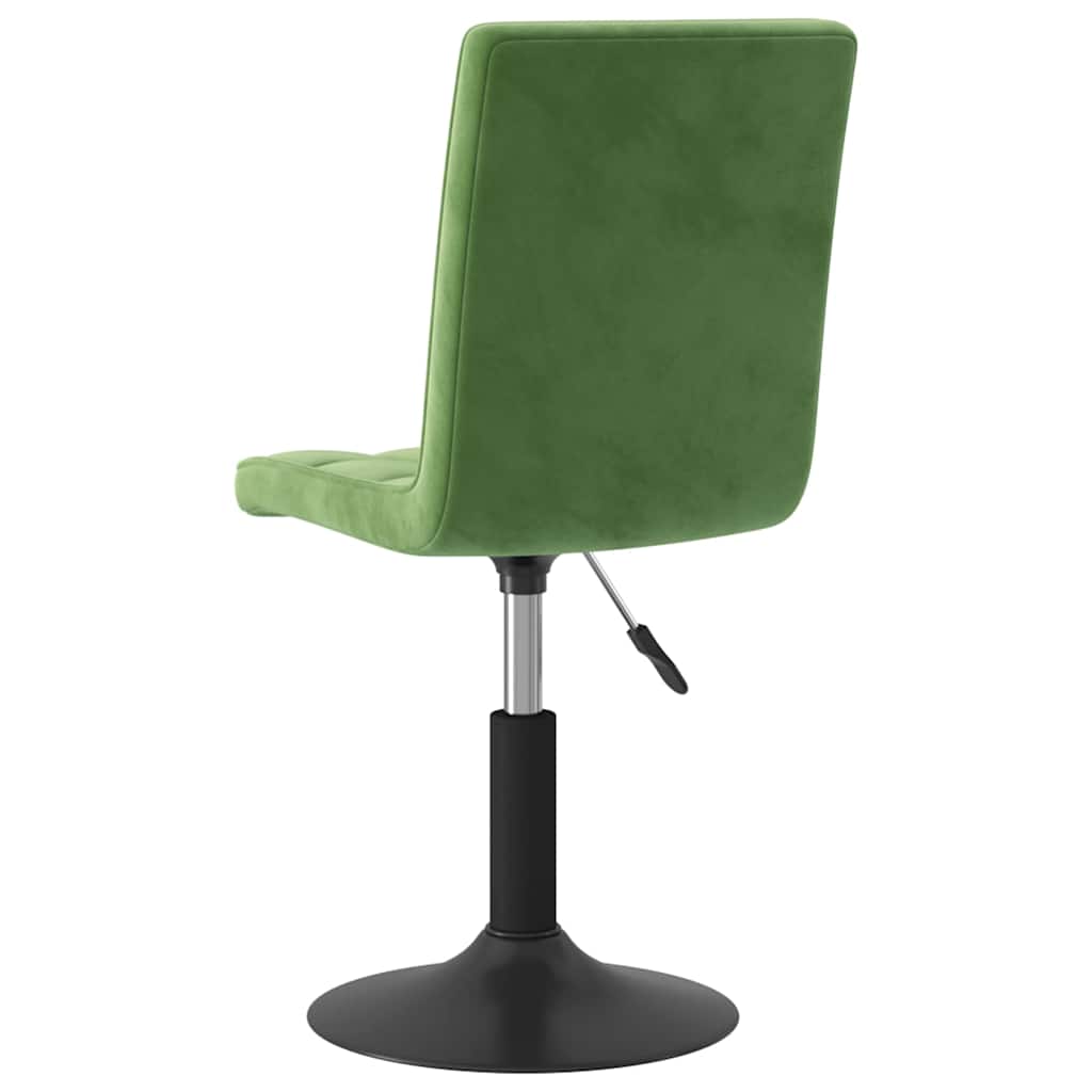 Chaises pivotantes à manger lot de 4 vert foncé velours - XIOS