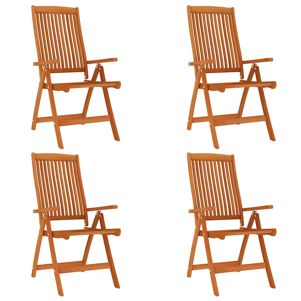 Ensemble à manger de jardin 5 pcs Bois d'eucalyptus massif