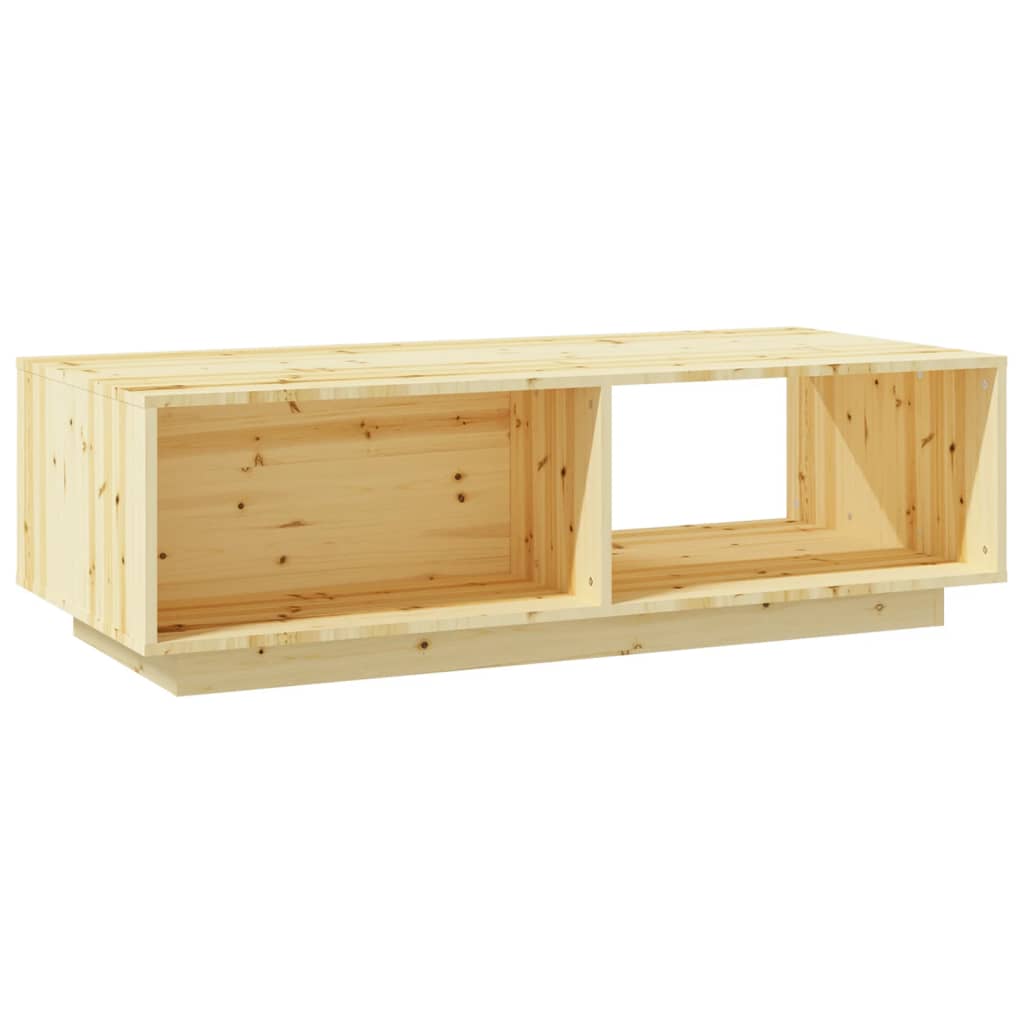 Table basse 110x50x33,5 cm bois de sapin massif - XIOS