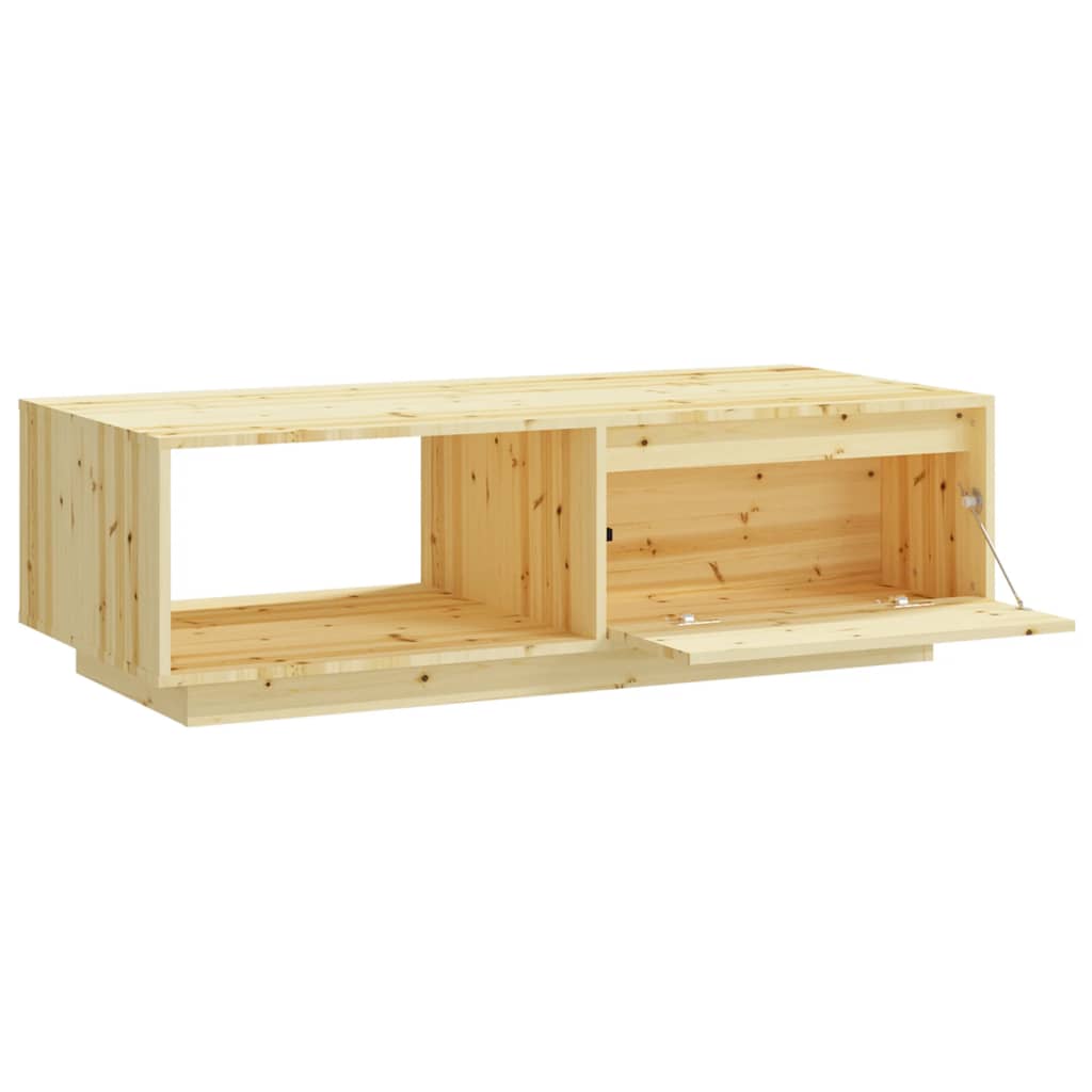 Table basse 110x50x33,5 cm bois de sapin massif - XIOS