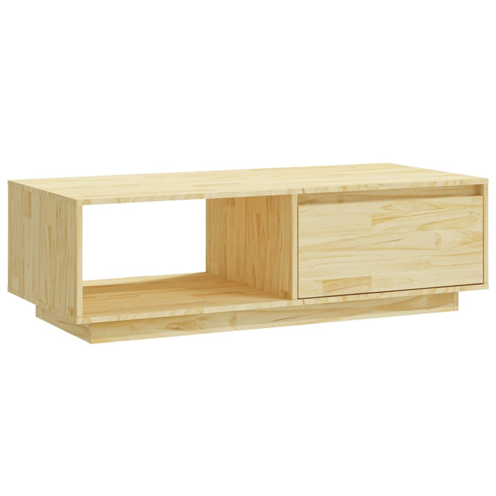 Table basse 110x50x33,5 cm bois de pin massif - XIOS