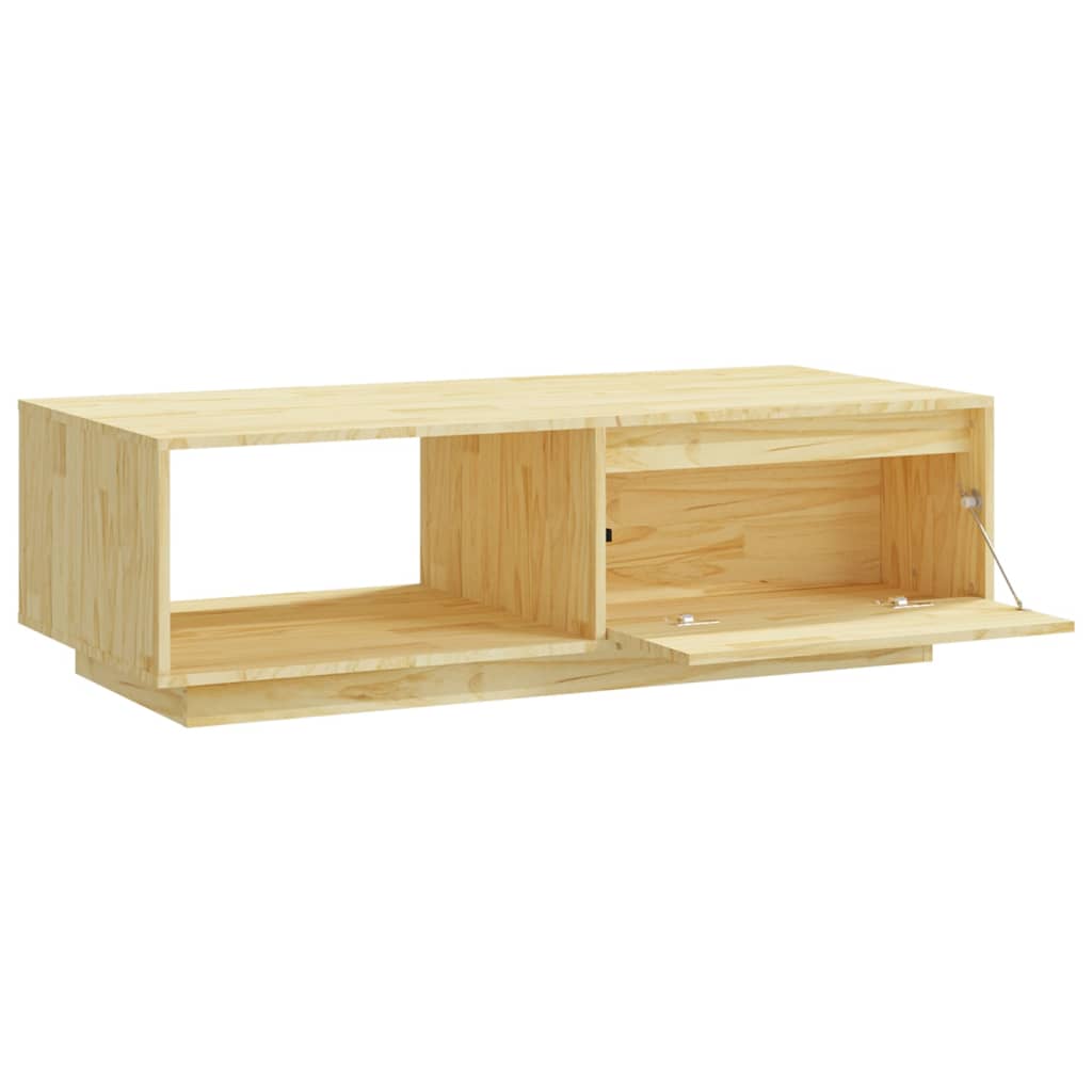 Table basse 110x50x33,5 cm bois de pin massif - XIOS