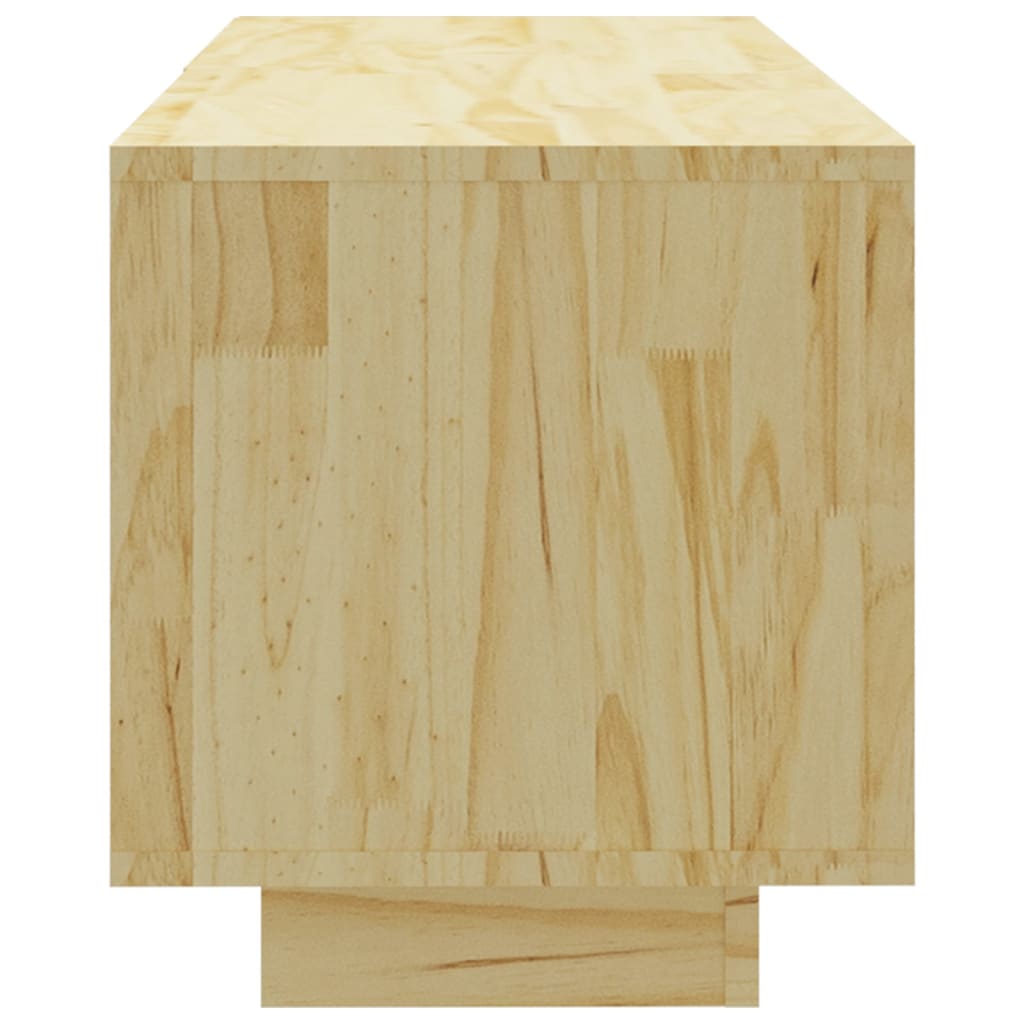 Meuble TV 110x30x33,5 cm Bois de pin massif - XIOS