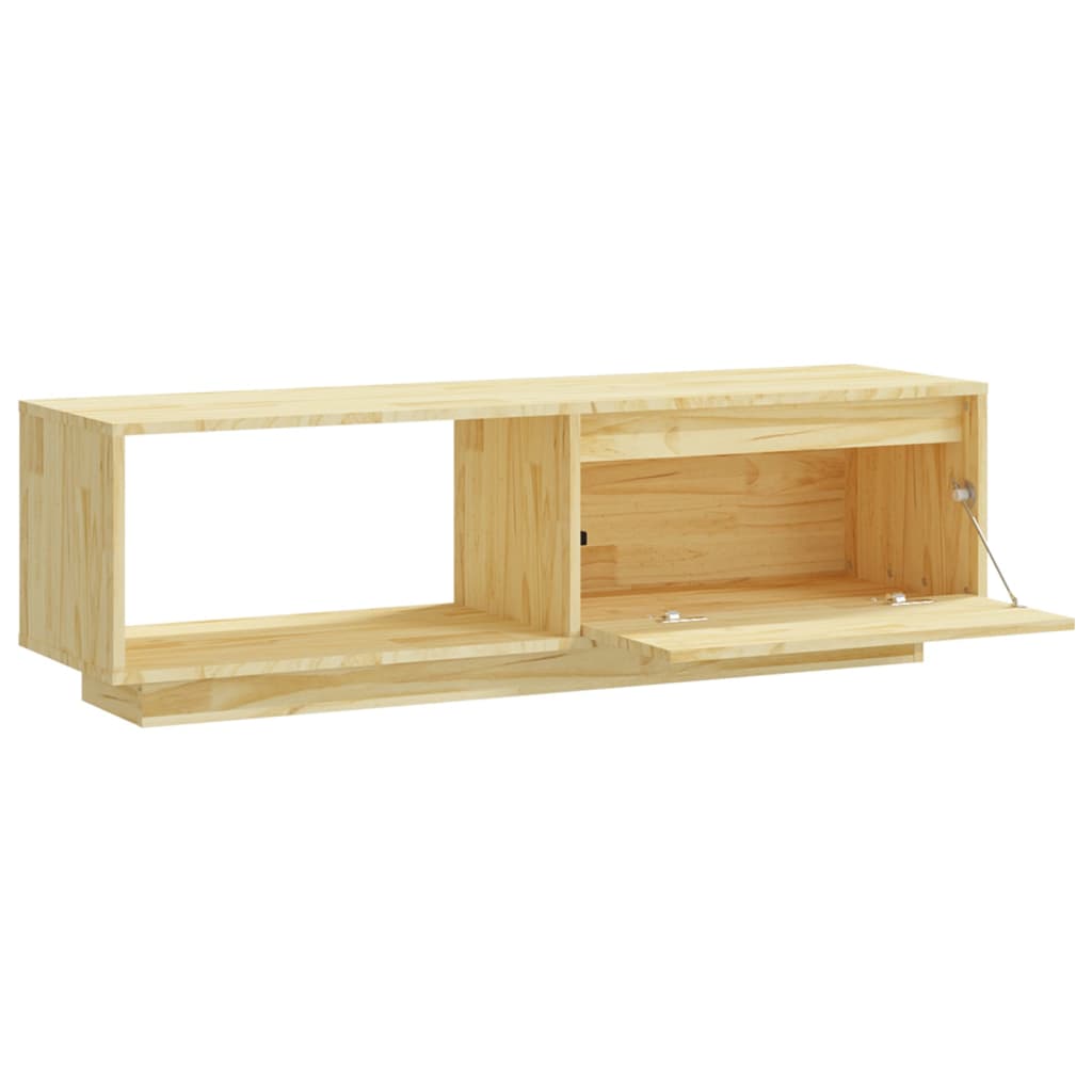 Meuble TV 110x30x33,5 cm Bois de pin massif - XIOS