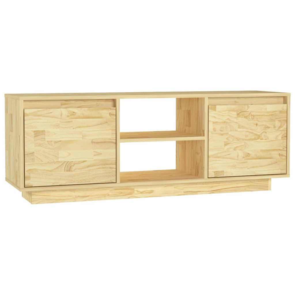 Meuble TV 110x30x40 cm bois de pin massif - XIOS