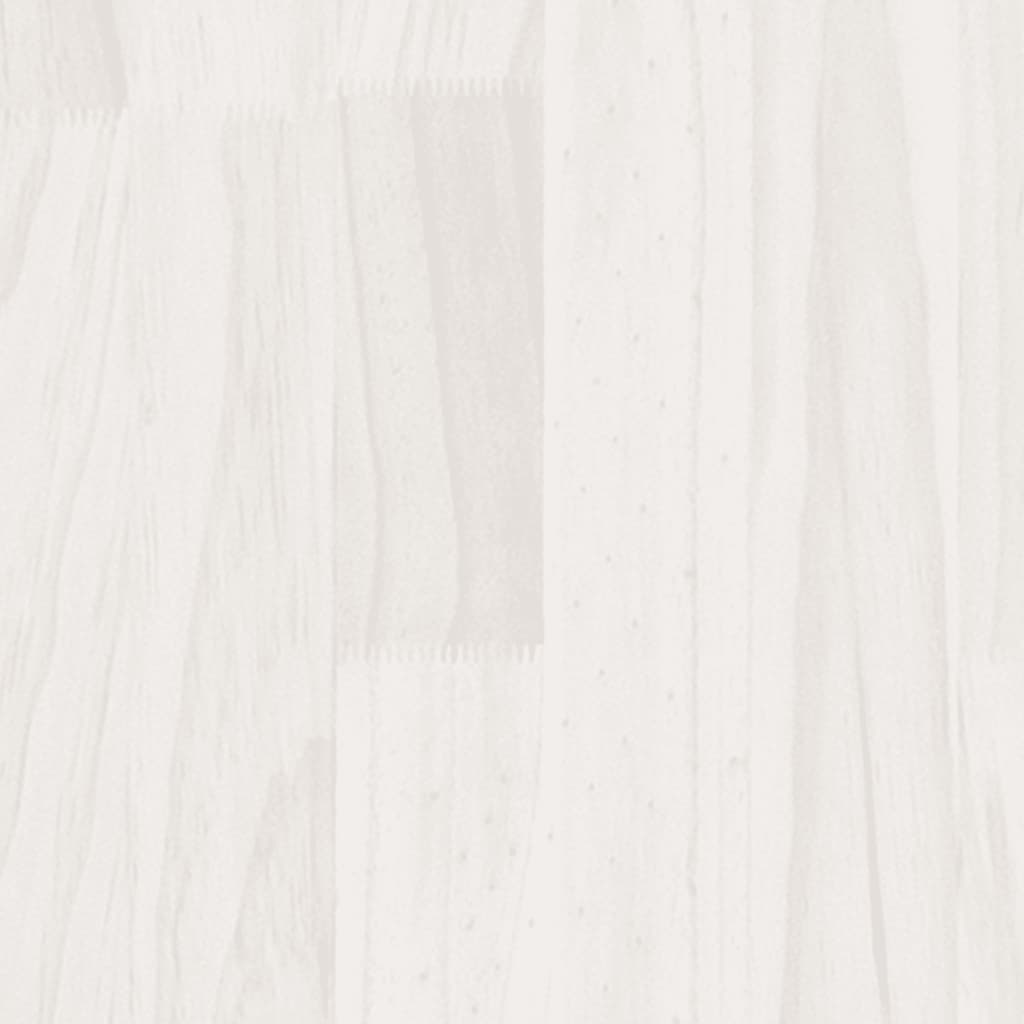 Cadre de lit sans matelas blanc bois massif - XIOS