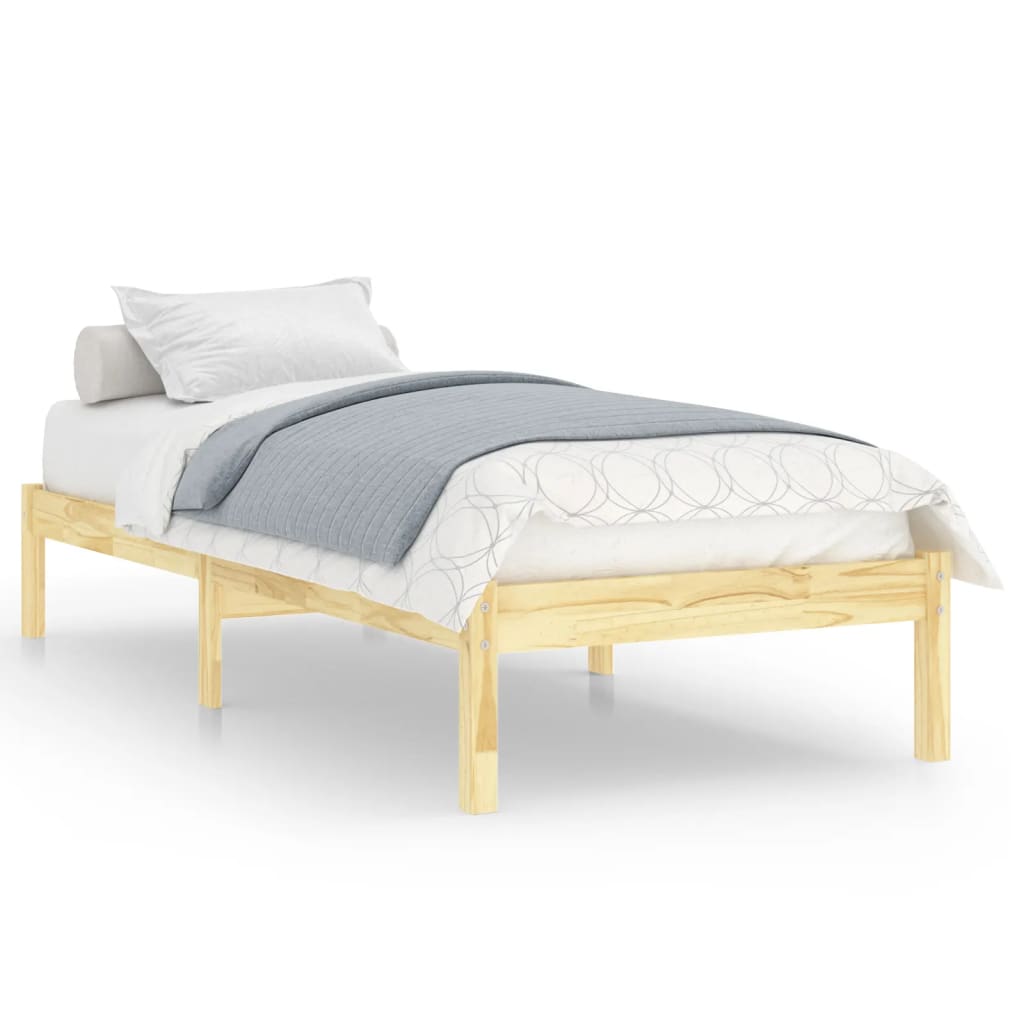 Cadre de lit sans matelas bois massif 90x200 cm - XIOS