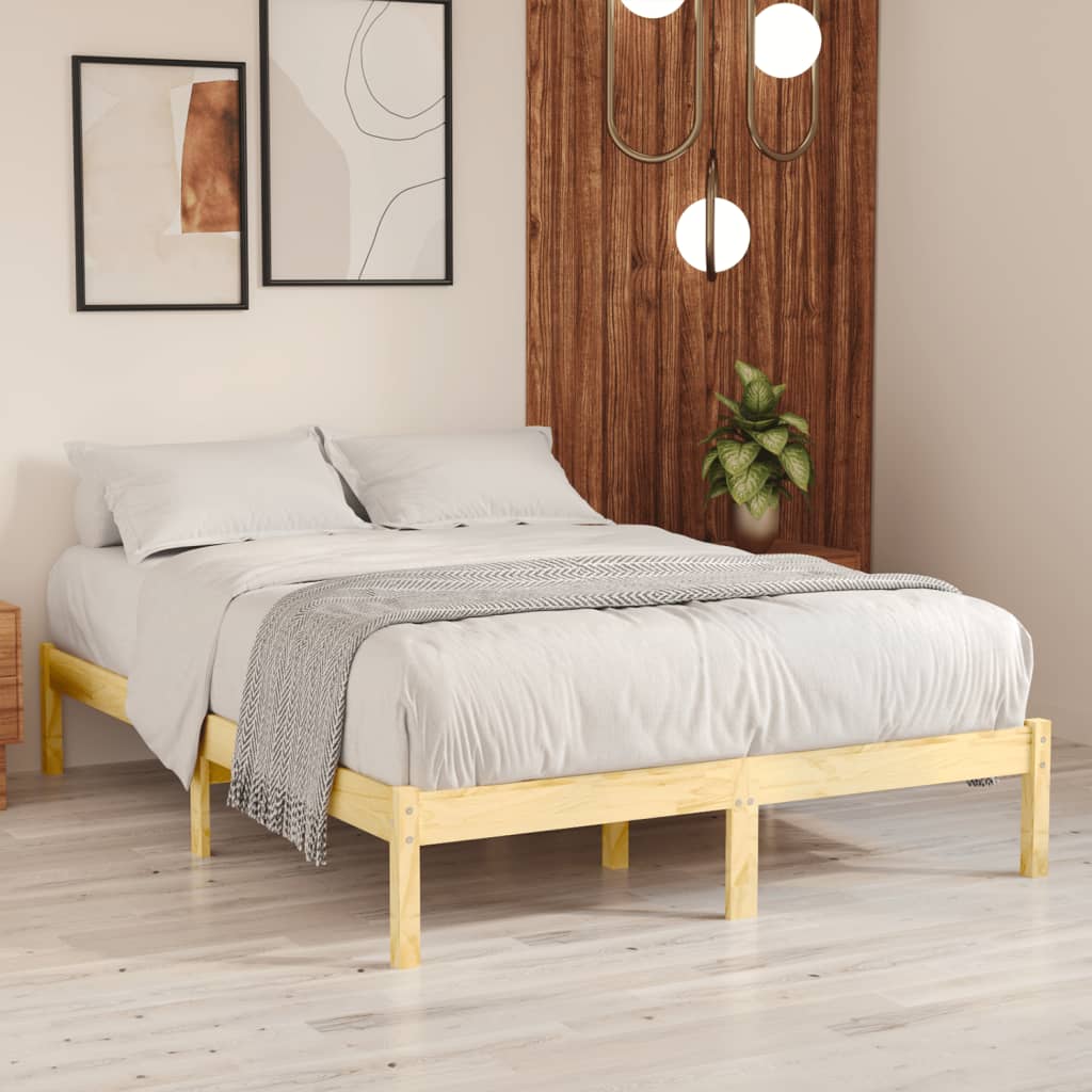 Cadre de lit sans matelas bois massif 140x200 cm - XIOS