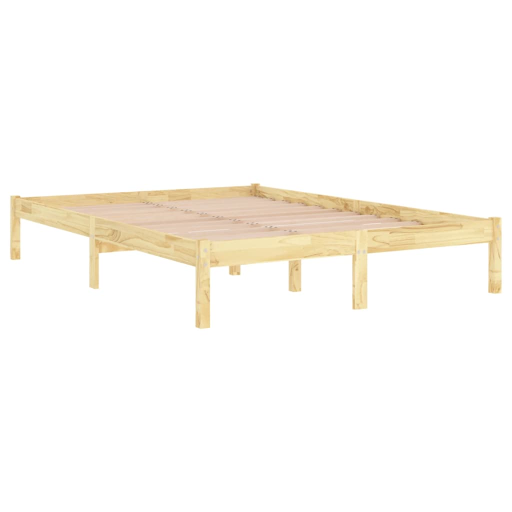 Cadre de lit sans matelas bois massif 160x200 cm - XIOS