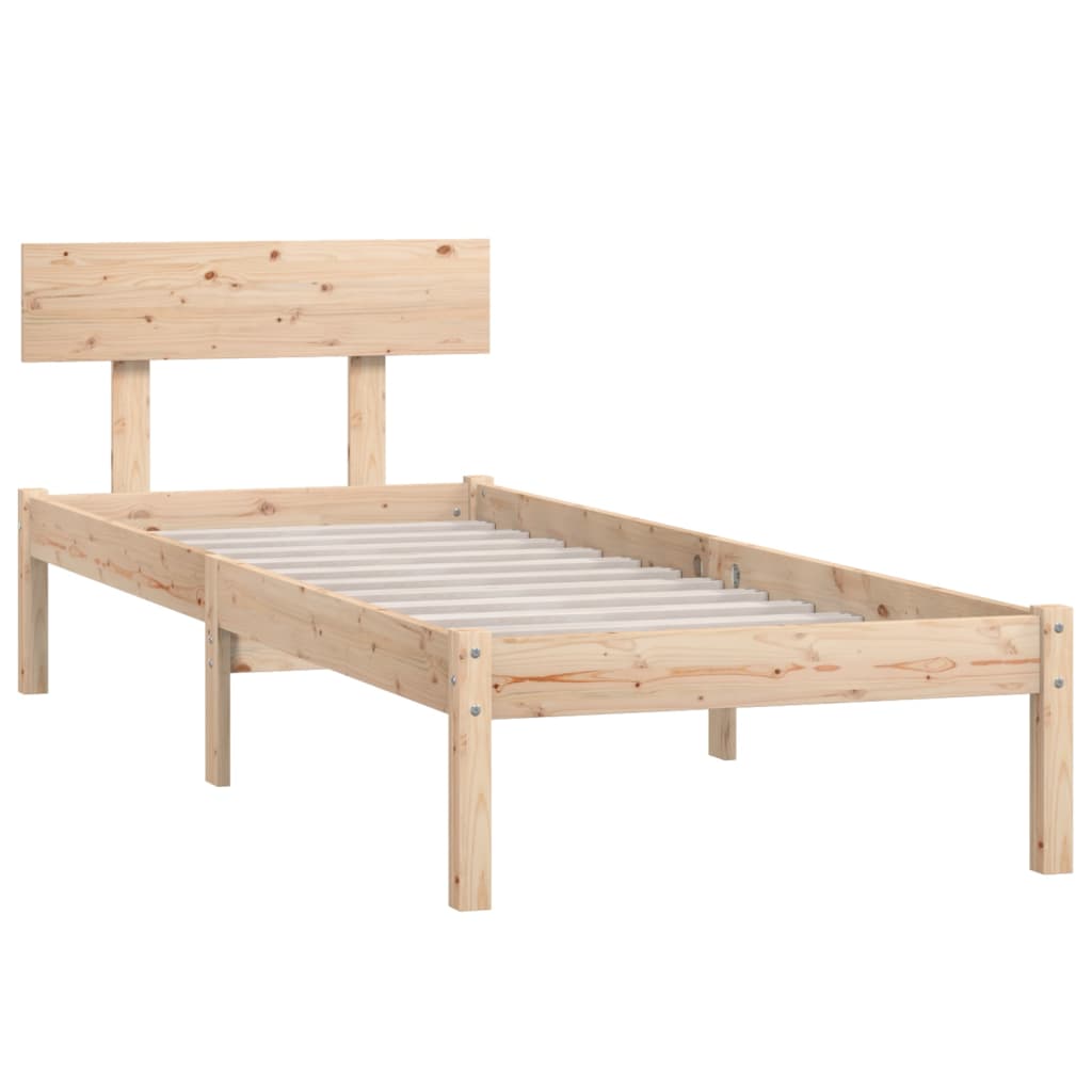Cadre de lit sans matelas bois massif 90x200 cm - XIOS