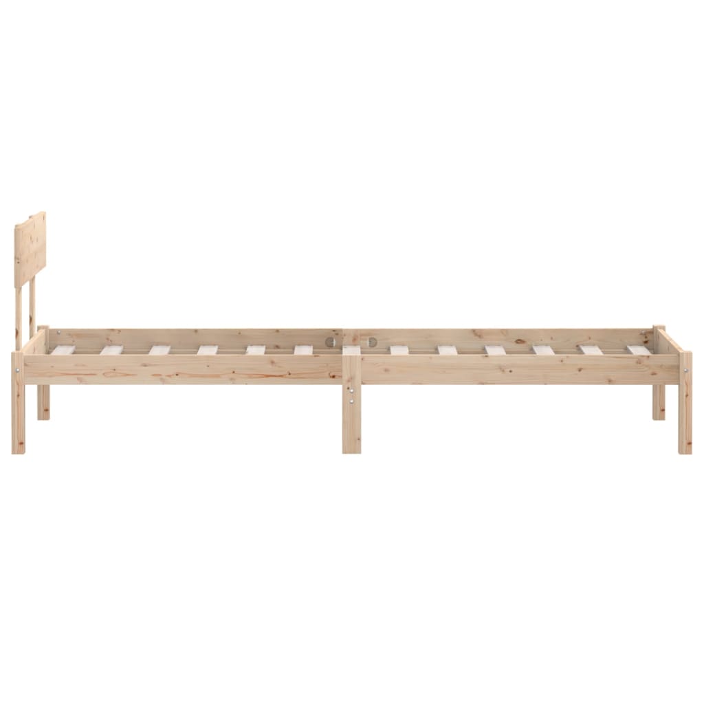 Cadre de lit sans matelas bois massif 90x200 cm - XIOS