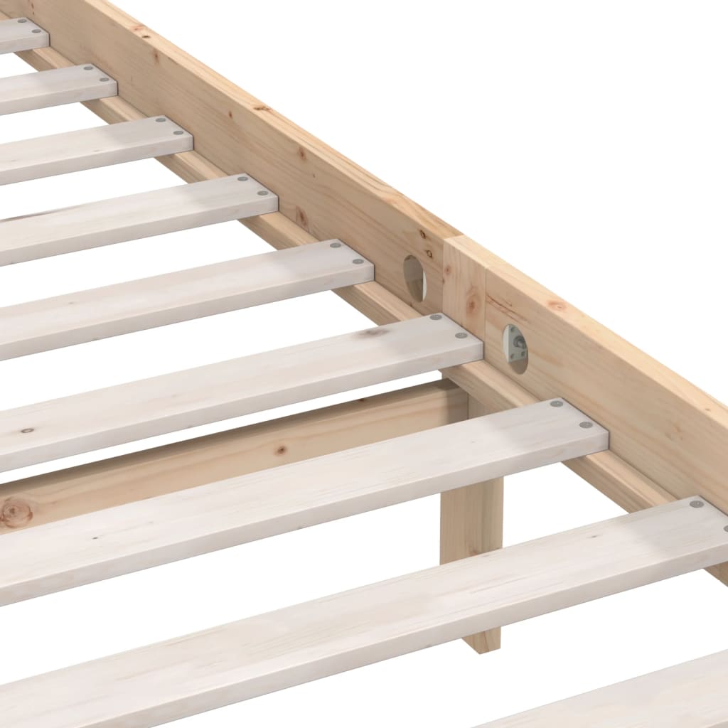 Cadre de lit sans matelas bois massif 90x200 cm - XIOS