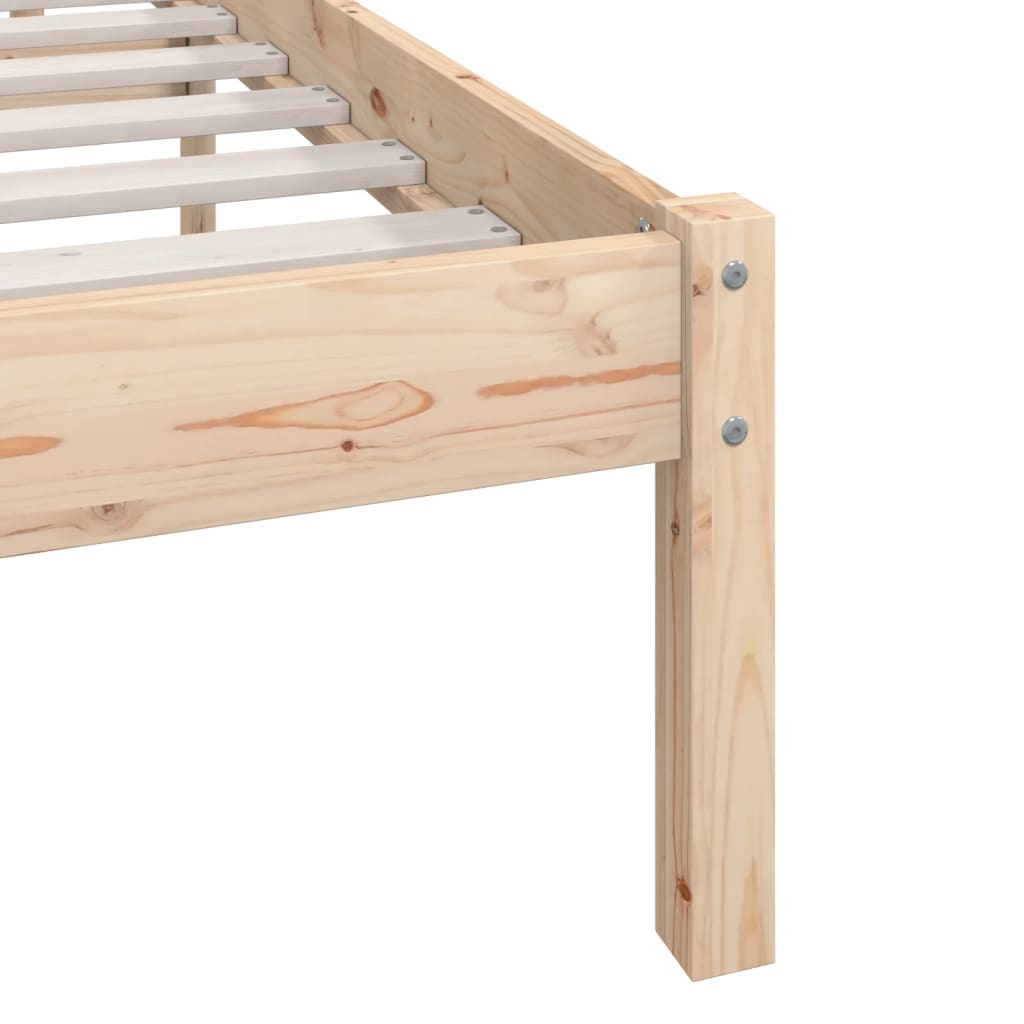 Cadre de lit sans matelas bois massif 90x200 cm - XIOS