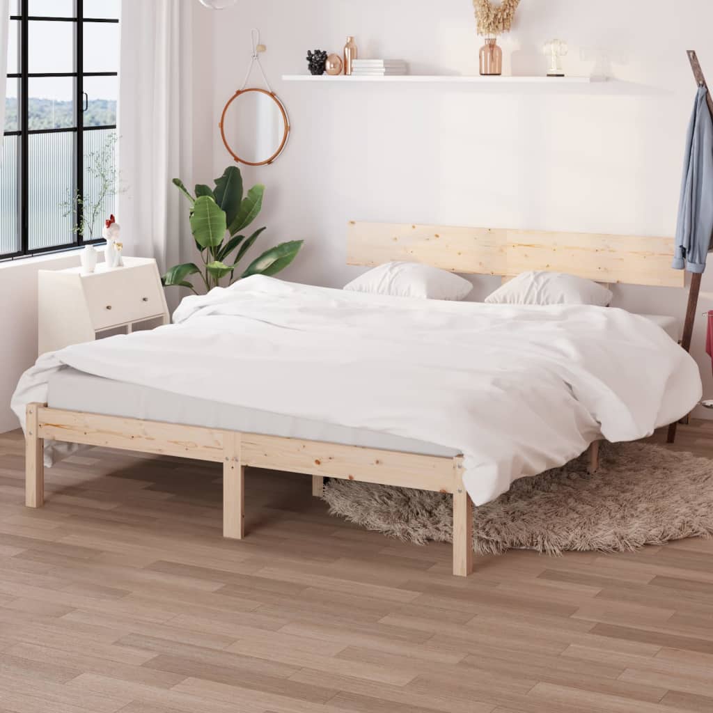 Cadre de lit sans matelas bois massif 120x200 cm - XIOS
