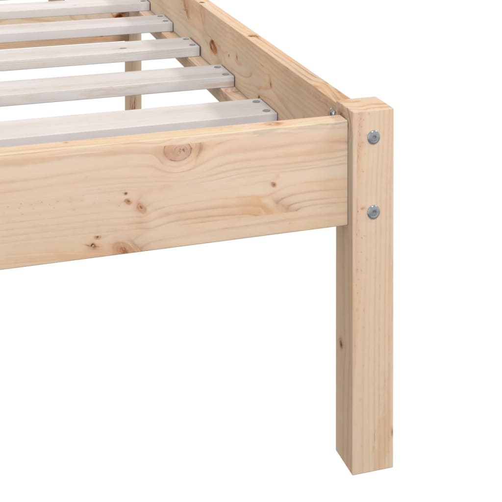 Cadre de lit sans matelas bois massif 200x200 cm - XIOS
