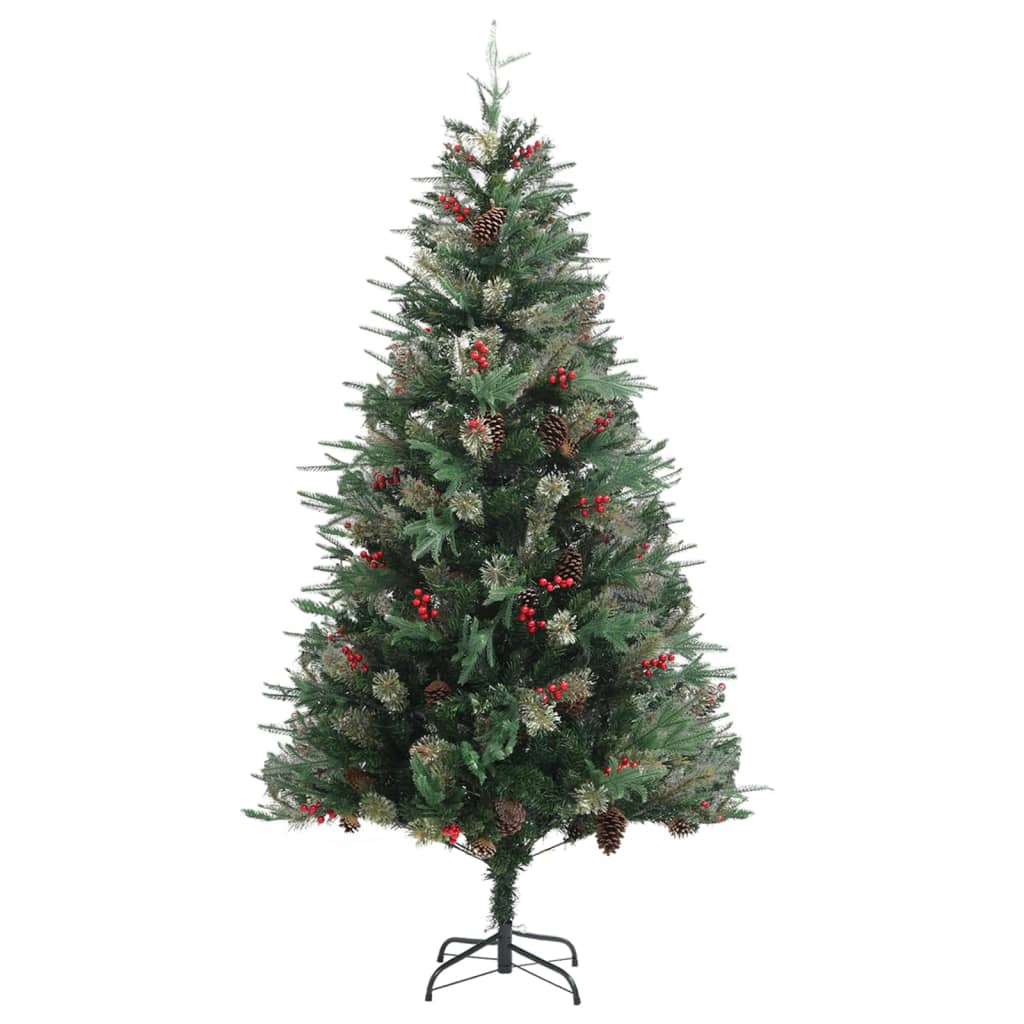 Sapin de Noël avec pommes de pin Vert 195 cm PVC et PE - XIOS