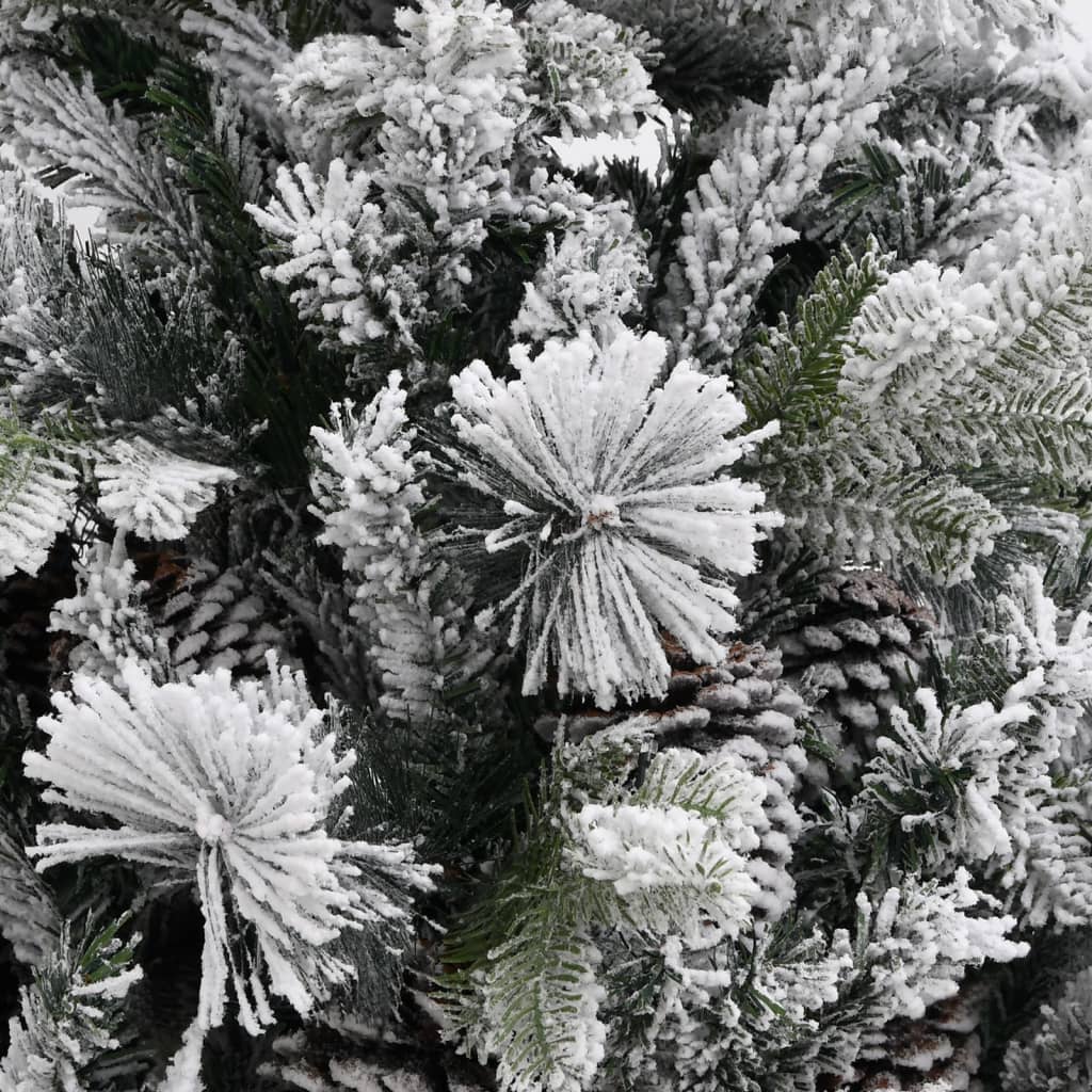 Sapin de Noël à flocons de neige et pommes de pin 195 cm PVC/PE - XIOS