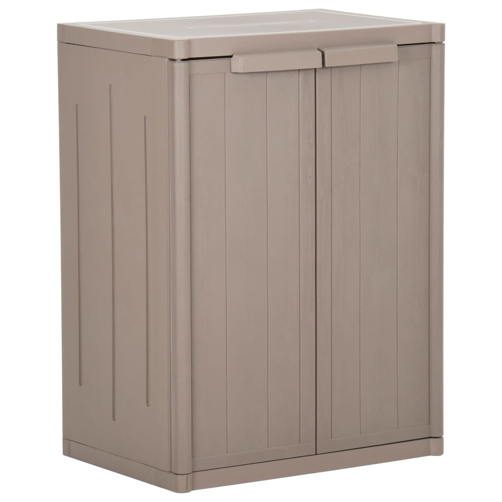 Armoire de rangement jardin Marron 65x45x88cm PP Aspect de bois - XIOS