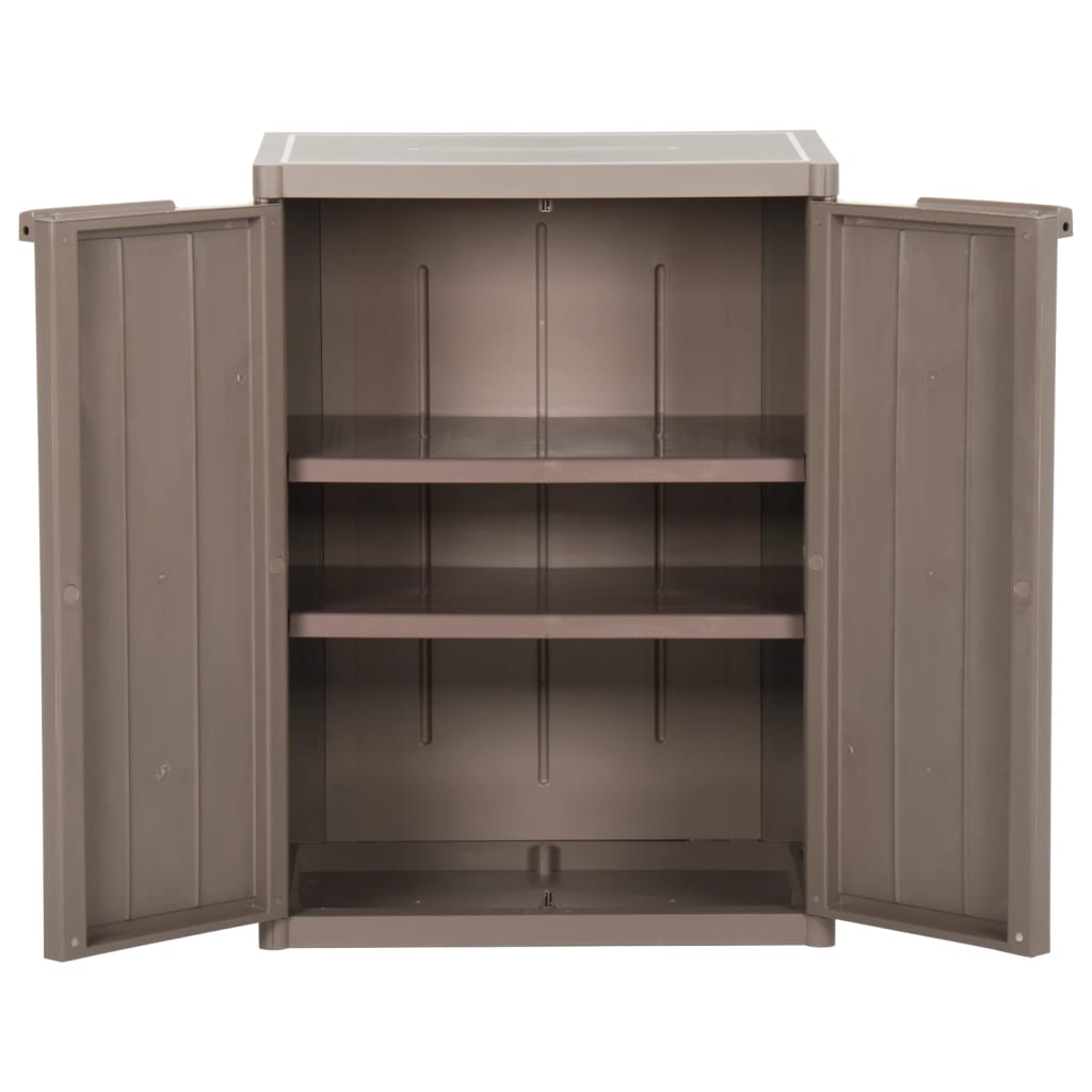 Armoire de rangement jardin Marron 65x45x88cm PP Aspect de bois - XIOS
