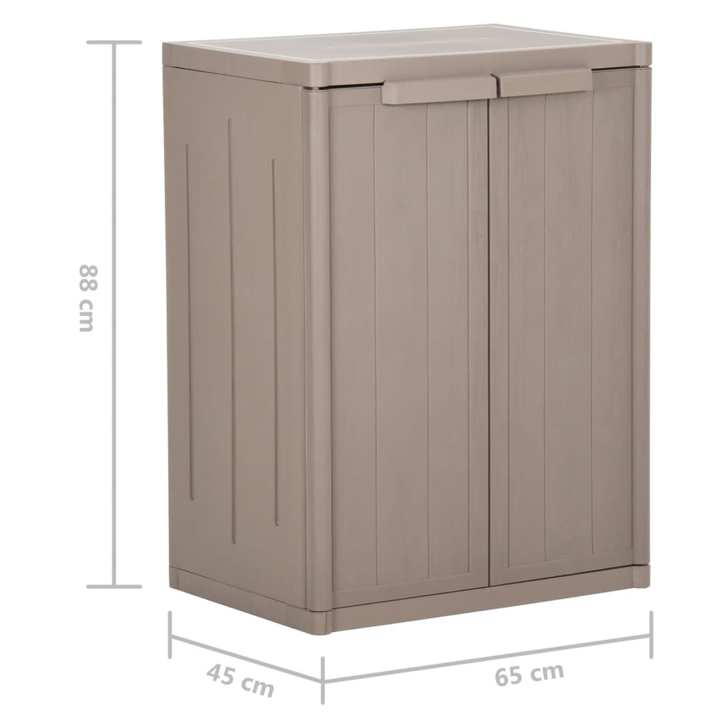 Armoire de rangement jardin Marron 65x45x88cm PP Aspect de bois - XIOS
