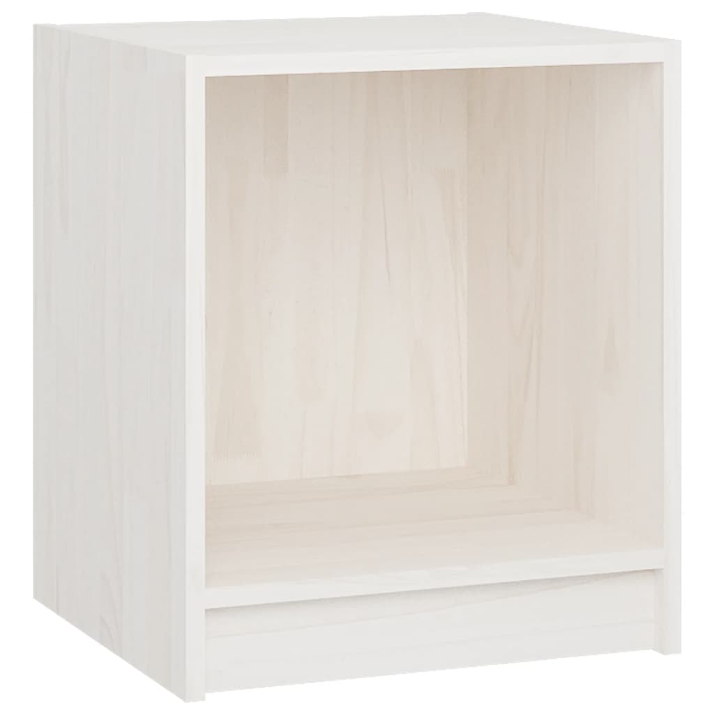 Tables de chevet 2 pcs Blanc 35,5x33,5x41,5 cm Pin massif - XIOS