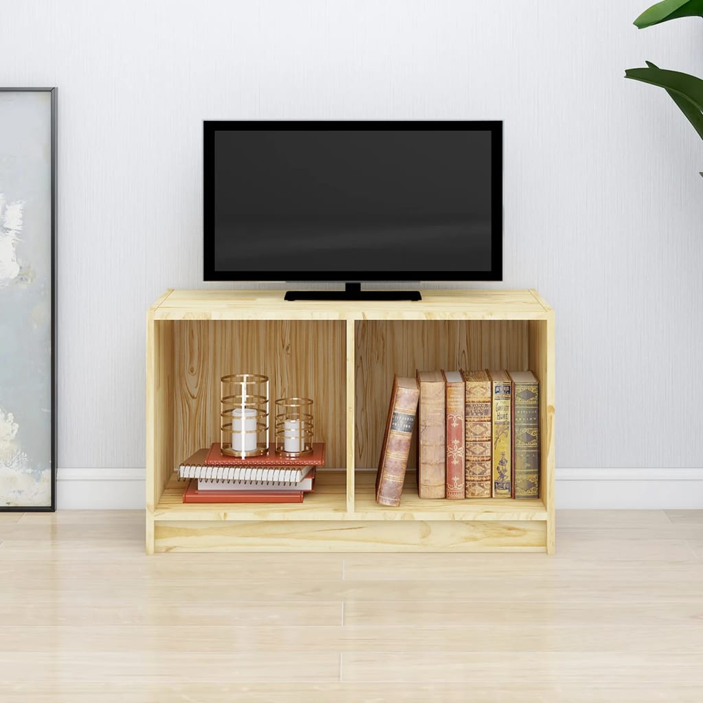 Meuble TV 70x33x42 cm bois de pin massif - XIOS