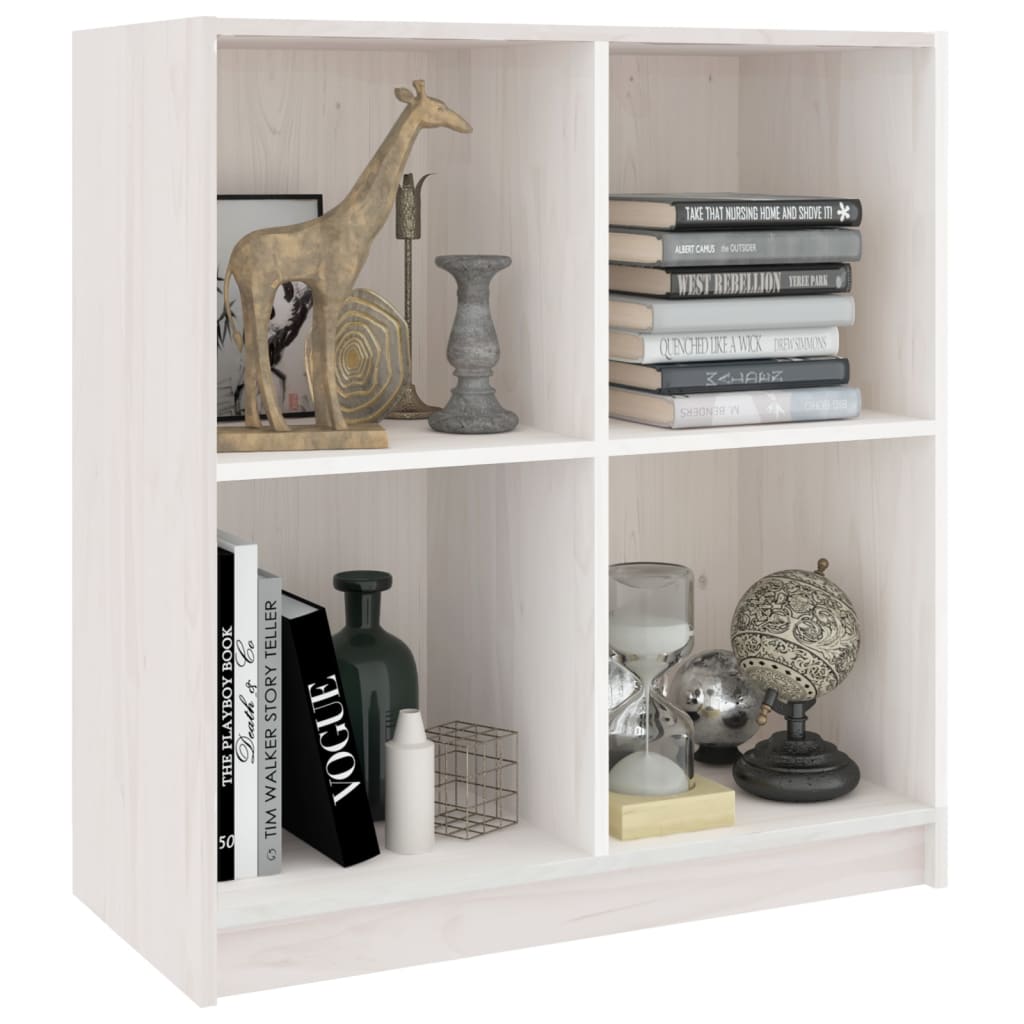 Buffet blanc 70x33x76 cm bois massif de pin - XIOS