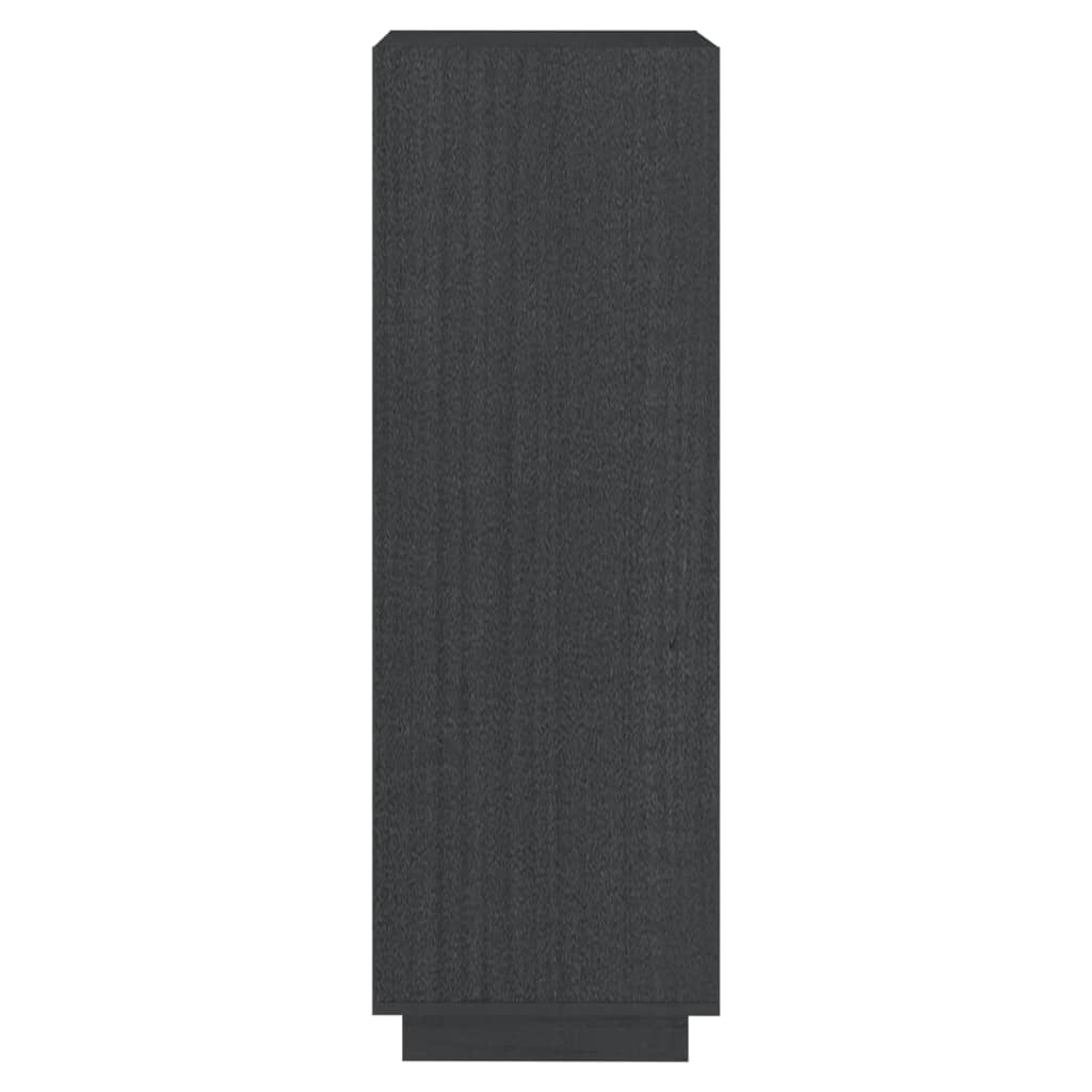 Bibliothèque/Séparateur de pièce gris 40x35x103 cm pin massif - XIOS