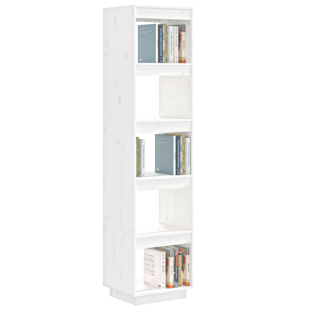 Bibliothèque/Séparateur de pièce Blanc 40x35x167 cm Pin solide - XIOS